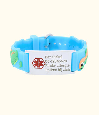Briansa Medisch Kinderarmbandje Dino