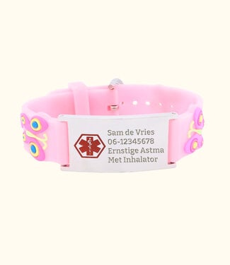 Briansa Medisch Kinderarmbandje Vlinder