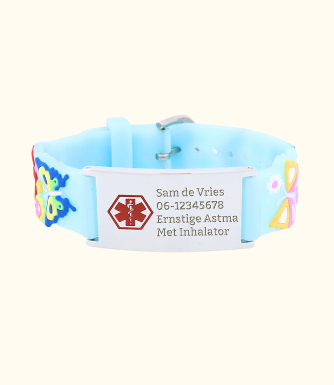 Veilig Medisch Armbandje Vlinder