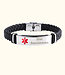 Leren Medische SOS Armband