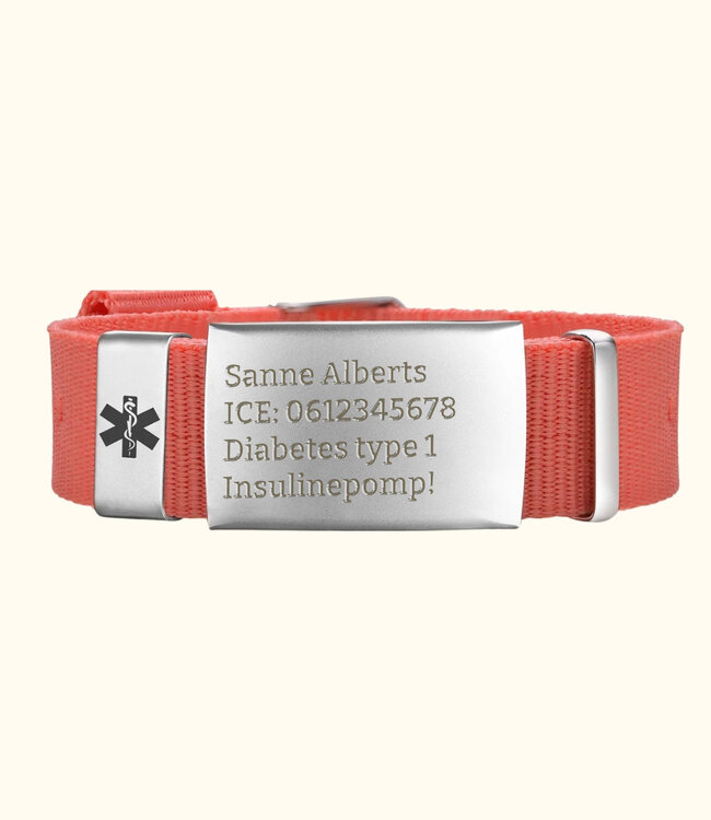 Verstelbare Armband met Medische Gegevens