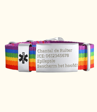 Briansa Armband Medische Gegevens met verstelbare sluiting