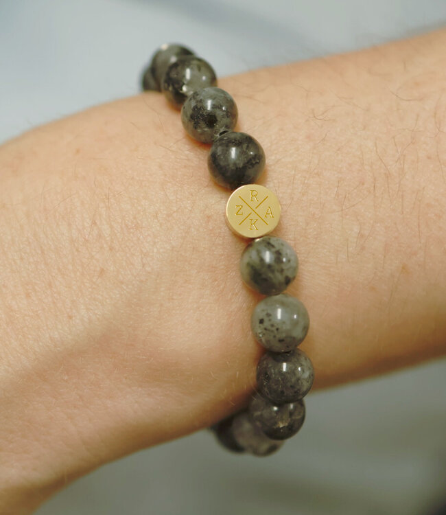 Labradoriet Kralen Armbanden met persoonlijke initialen