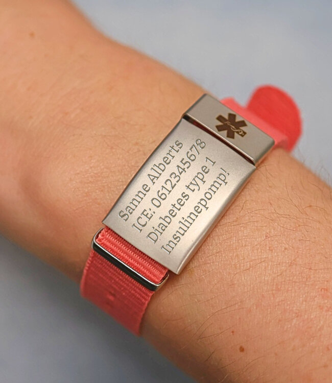 Verstelbare Armband met Medische Gegevens