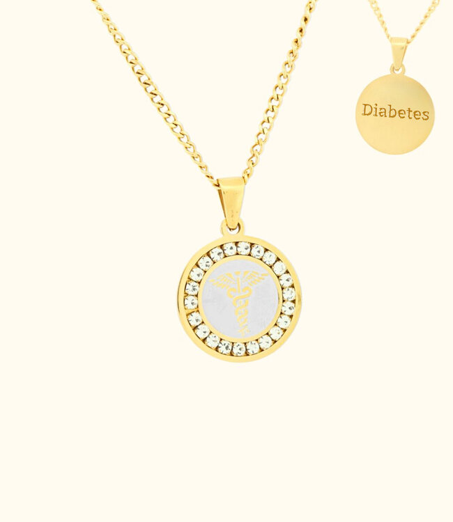 Graveerbare Hanger Met Esculaap Voor Gezondheidsgegevens