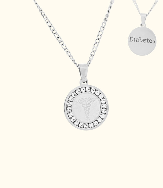 Graveerbare Hanger Met Esculaap Voor Gezondheidsgegevens