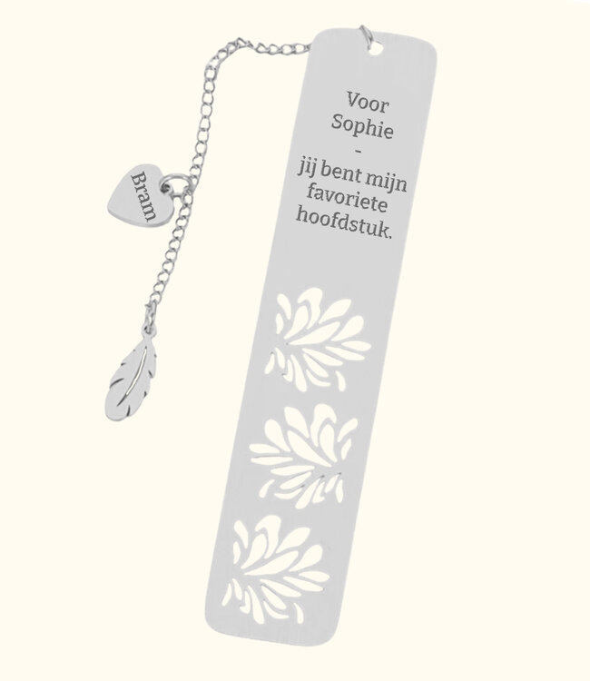 Luxe Gepersonaliseerde Boekenlegger Met Eigen Tekst