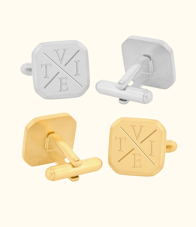 Personaliseer Manchetknopen Met Initialen