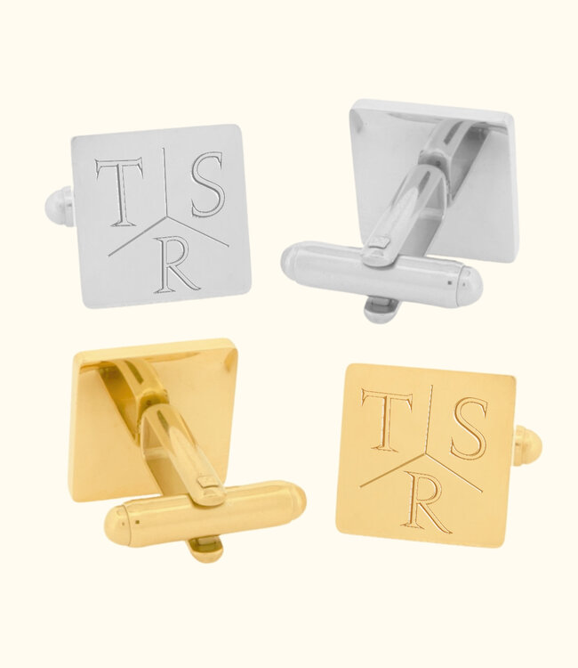 Personaliseer Manchetknopen Met Initialen