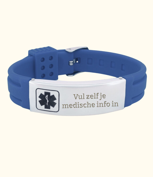 Gepersonaliseerde Medische Polsband van Silicone