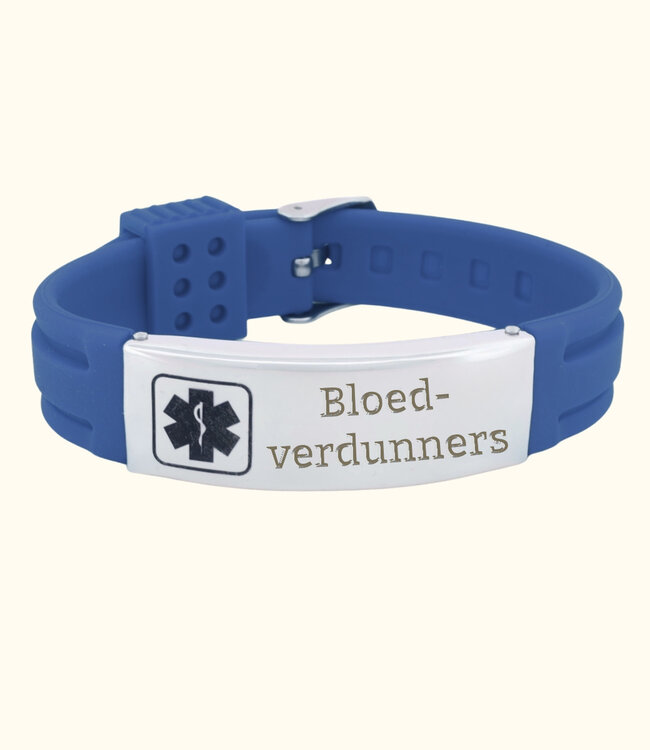 Gepersonaliseerde Medische Polsband van Silicone