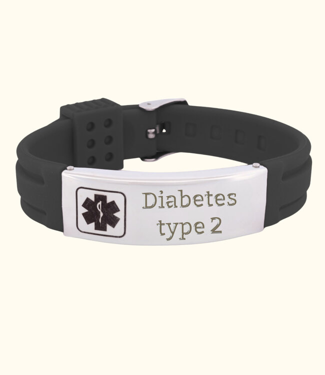 Gepersonaliseerde Medische Polsband van Silicone