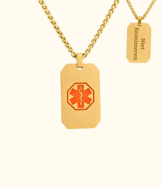 Ketting met informatie voor in nood