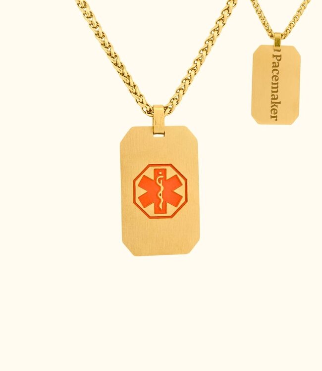 Ketting met informatie voor in nood