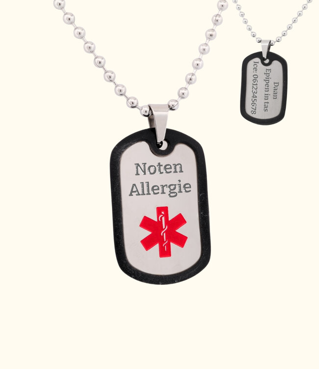 Ketting met sos gegevens voor Kinderen