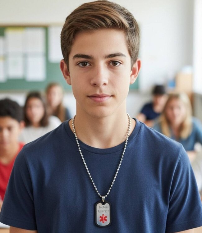 Ketting met sos gegevens voor Kinderen