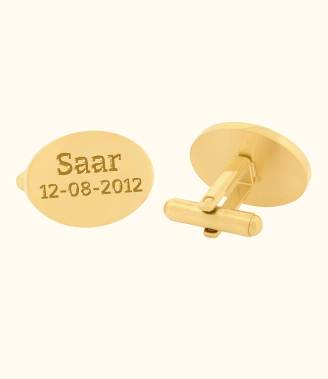 Gegraveerde manchetknopen met jouw naam