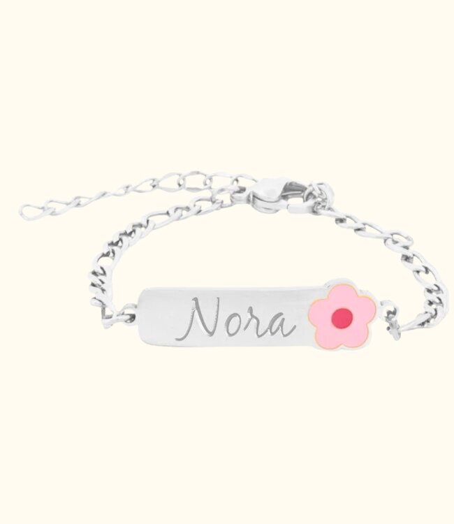 Persoonlijk Armbandje voor Jouw Kleintje met Bloemmotief