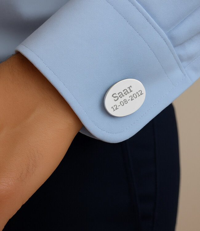 Gegraveerde manchetknopen met jouw naam