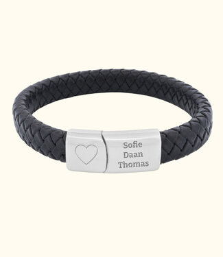 Briansa Namen Armband Van Leer