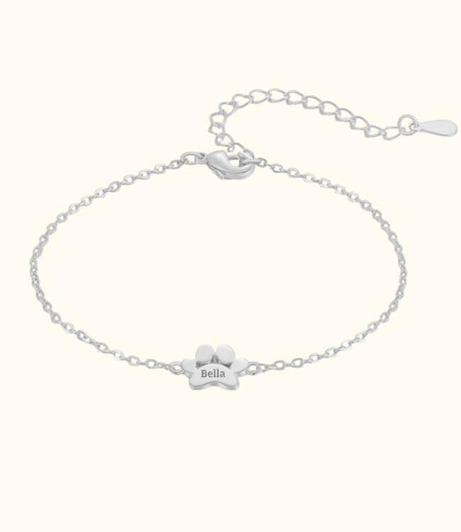 Poot naamarmband een blijvende herinnering aan jouw trouwe maatje