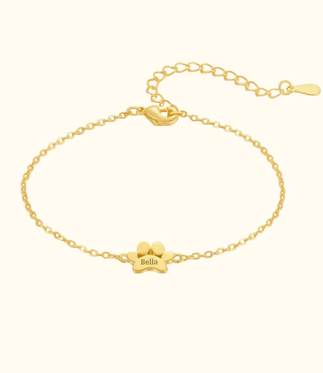 Poot naamarmband een blijvende herinnering aan jouw trouwe maatje