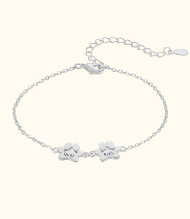 Poot naamarmband een blijvende herinnering aan jouw trouwe maatje
