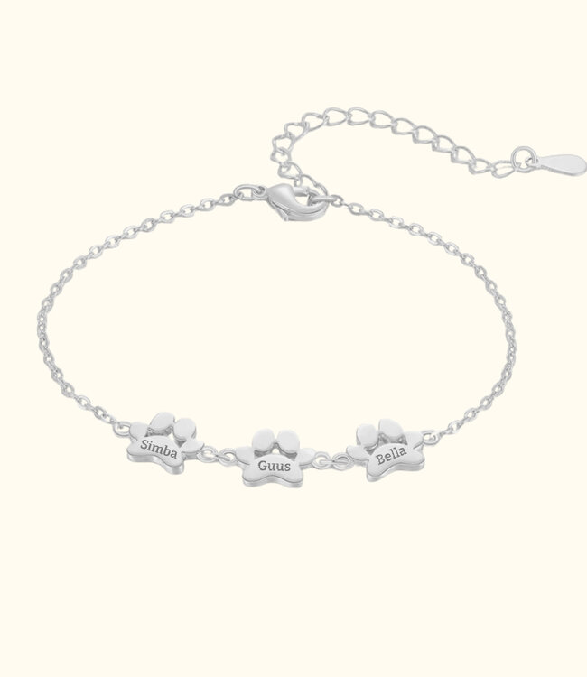 Poot naamarmband een blijvende herinnering aan jouw trouwe maatje