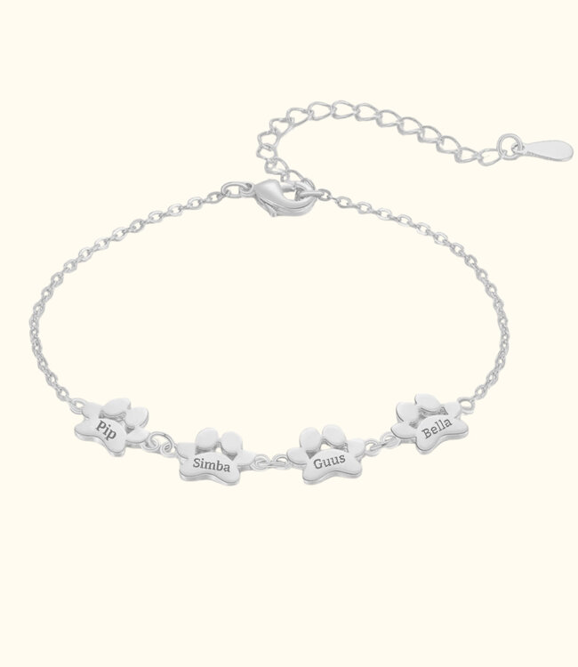 Poot naamarmband een blijvende herinnering aan jouw trouwe maatje