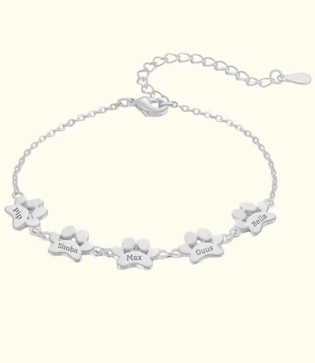 Poot naamarmband een blijvende herinnering aan jouw trouwe maatje