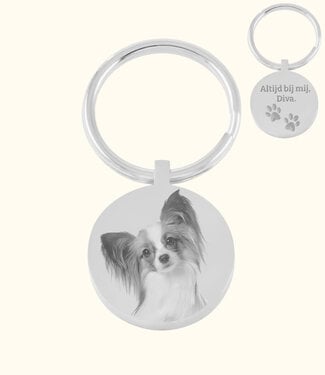 Briansa Foto Sleutelhanger Rond Deluxe