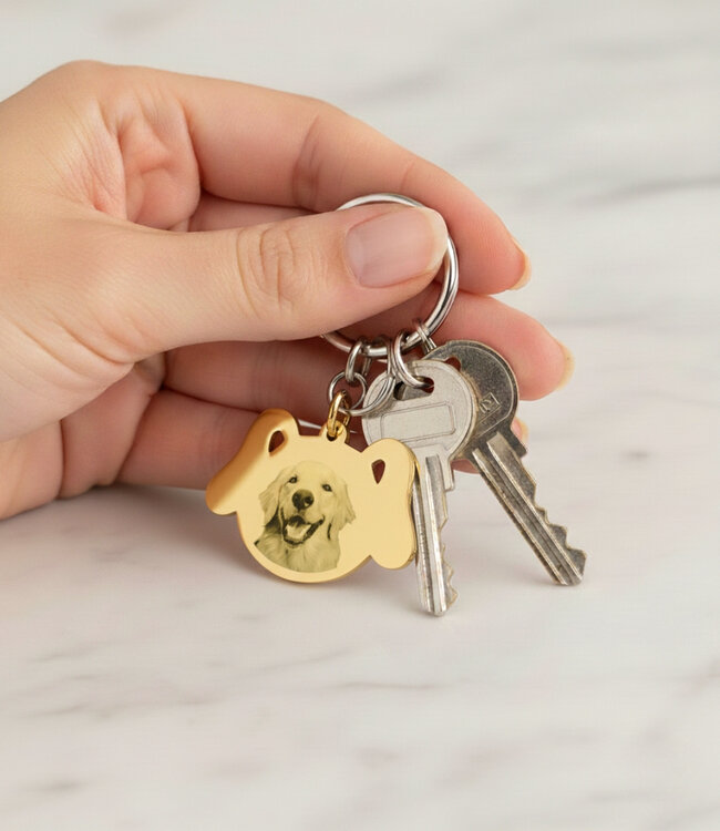 Sleutelhanger Hondje draag de liefde voor jouw hond altijd bij je