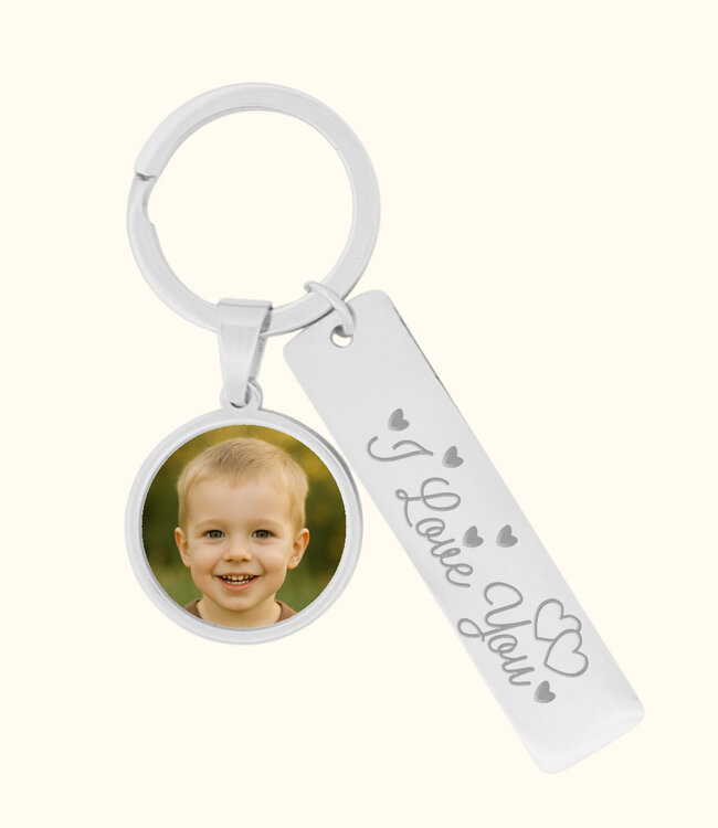 I Love You Sleutelhanger draag de liefde altijd bij je