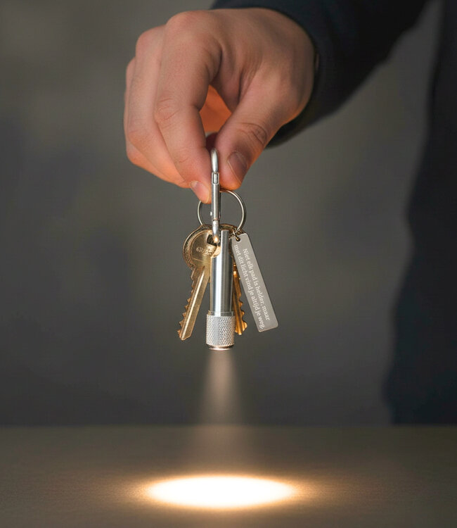 Sleutelhanger Zaklamp een helder en persoonlijk lichtmoment in miniatuur