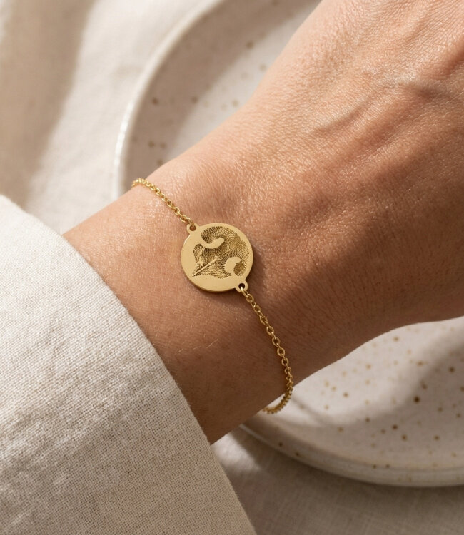 Armband met naam en neusafdruk voor een betekenisvol aandenken