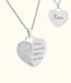 Hartje Met Vingerafdruk Ketting Met Eigen Gravure