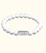 Kralen Armband Met Namen Witte Agaat - Voor Dames En Mannen