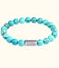 Kralen Armband Met Namen Turquoise Howliet - Voor Dames En Mannen