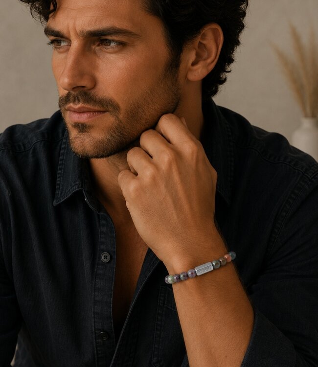 Kralen Armband Met Namen India Agaat - Voor Dames En Mannen