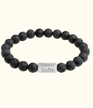 Briansa Lavasteen namen armband