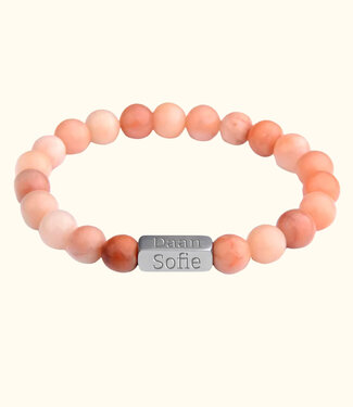 Briansa Roze Opaal namen armband