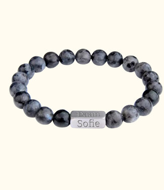Briansa Labradoriet namen armband