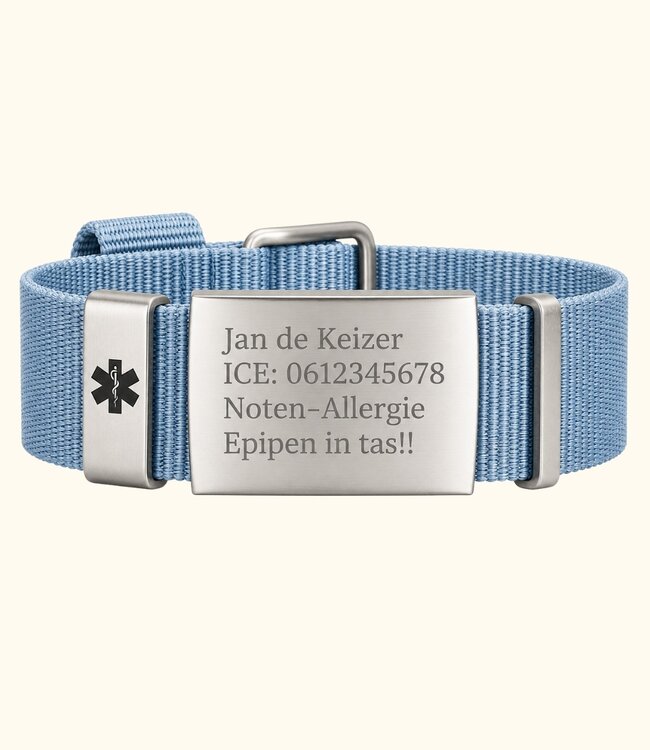 Verstelbare Armband met Medische Gegevens