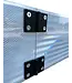Ri-Traffic Barrera plegable de aluminio de 150 cm con señalización reflectante a doble cara