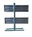 Ri-Traffic Barrera plegable de aluminio de 150 cm con señalización reflectante a doble cara