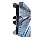 Ri-Traffic Barrera plegable de aluminio de 150 cm con señalización reflectante a doble cara