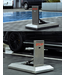 Ri-Traffic Bolardo abatible extrarresistente de acero inoxidable (inox)