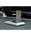 Ri-Traffic Bolardo abatible extrarresistente de acero inoxidable (inox)