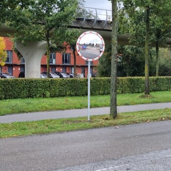 Verkehrsspiegel Rund Rot / Weiß