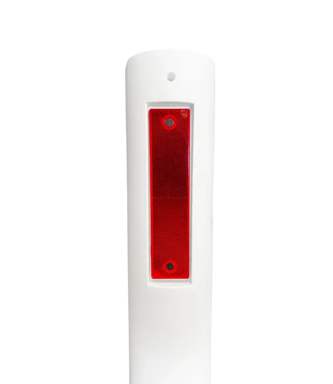 Ri-Traffic Flexibele bermpaal met reflectoren rood wit